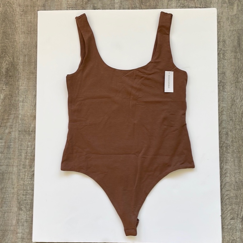 Banana Republic Bodysuit, Light Brown, Medium ( M ), with Tags